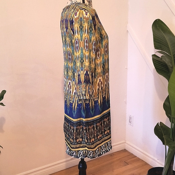 Bedo Mini dress, size medium. Yellow and blue, Great Condition - Picture 5 of 5